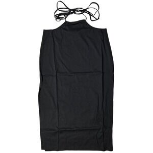 WeWoreWhat Cut Out Midi Skirt in Solid Black L‎ NWT